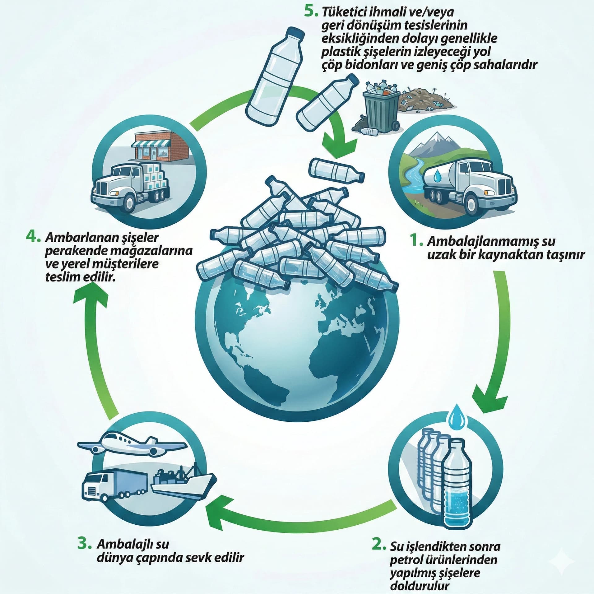 Çevre dostu su arıtma - plastik şişe kullanımını azaltın